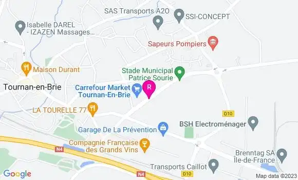 Localisation Brasserie du Centre