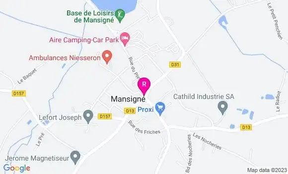 Localisation Le Bistrot du Coin