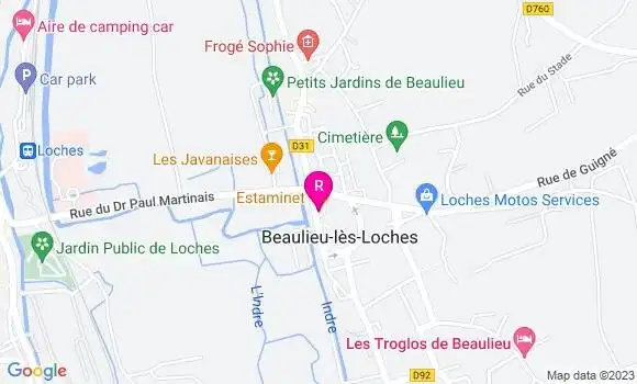 Localisation Restaurant  Estaminet