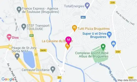 Localisation Pizzeria Pizza Torino Burger