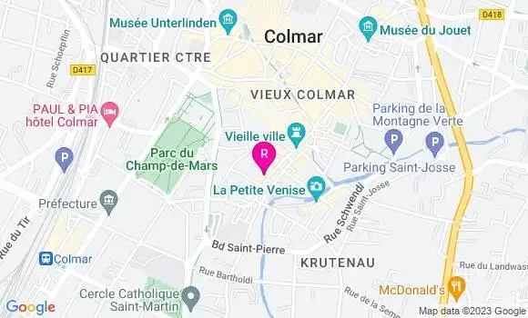 Localisation Restaurant  La Stub