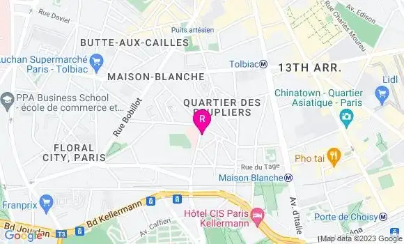 Localisation Restaurant  Aux Peuplettes