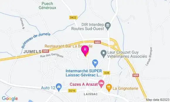 Localisation Restaurant  La Bascule