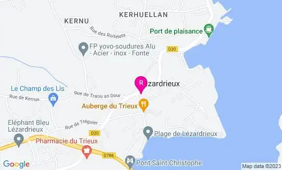 Localisation Crêperie Lez Ar Dreo