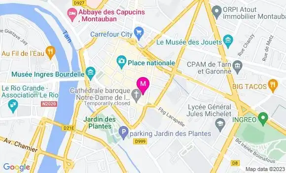 Localisation Restaurant  Les Terrasses de l