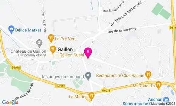 Localisation Gaillon Sushi