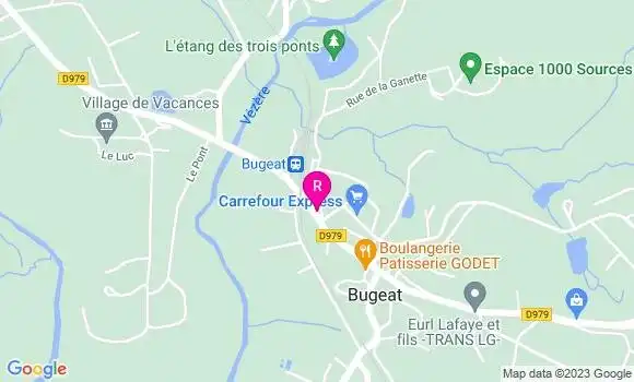Localisation Restaurant  Le Millevaches