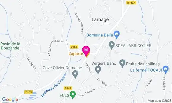 Localisation Pizzeria L