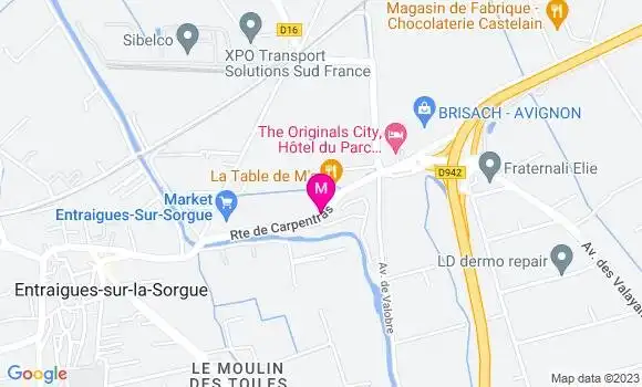 Localisation Restaurant  La Table de M