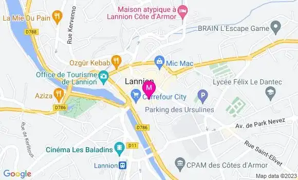 Localisation Restaurant Grill Chez Michel et Nina