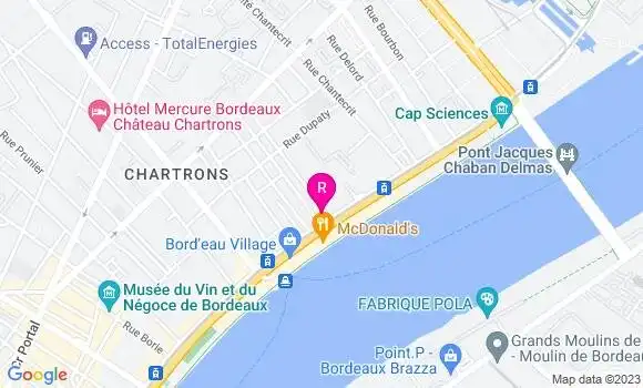 Localisation La Brasserie des Chartrons