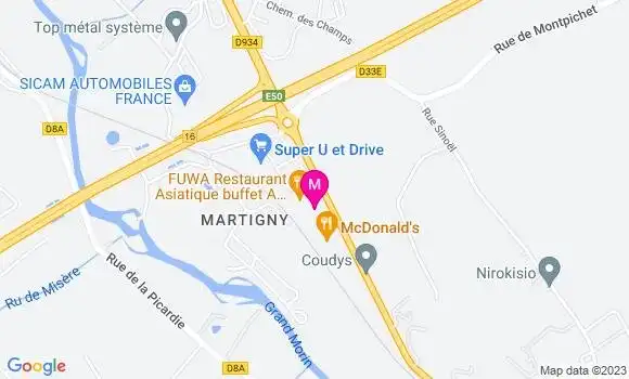 Localisation Restaurant Asiatique Fuwa