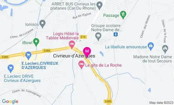 Localisation Restaurant  Le Semonet