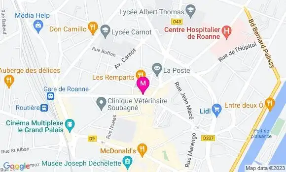 Localisation Pizzeria Madame Pizza