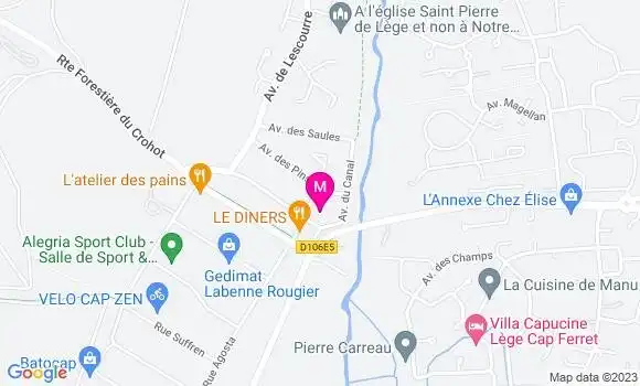 Localisation Restaurant  Le Diners