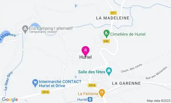 Localisation Pizzeria de la Toque