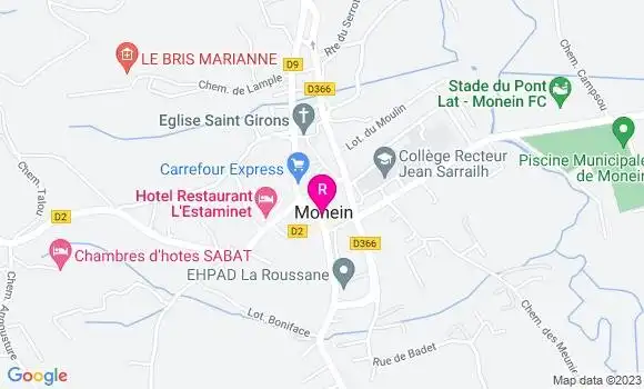 Localisation Café Les Voyageurs