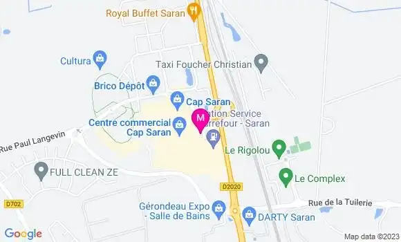 Localisation Restaurant Grill Courtepaille