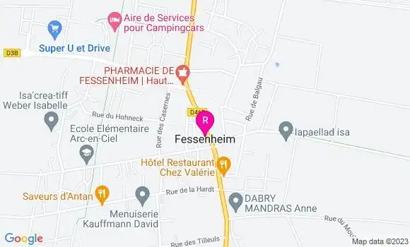 Localisation Le Bistrot de la Diligence