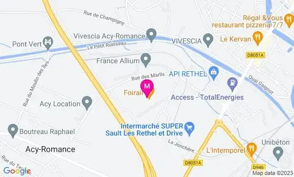 Localisation Restaurant  Le Foirail