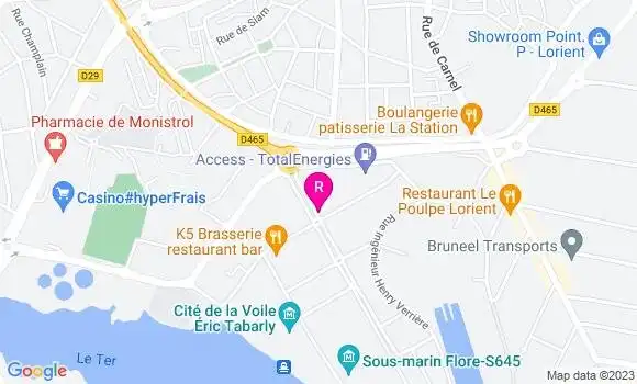 Localisation Restaurant Bar Le Vertige Rooftop