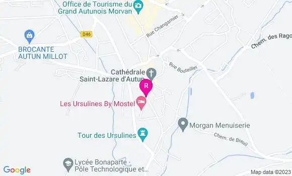 Localisation Restaurant  Le Cathédral
