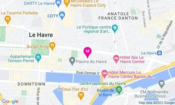 Localisation Le Bistrot Vendôme
