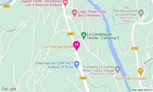 Localisation Restaurant  La Truie Qui Doute
