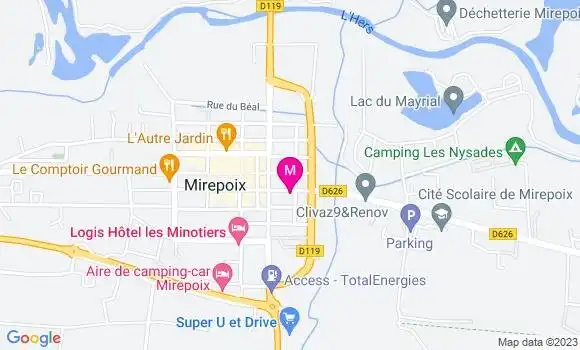 Localisation Fast Food H Burger