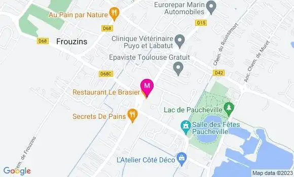 Localisation Restaurant  Le Brasier