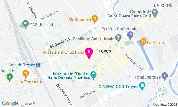 Localisation Restaurant  Bam