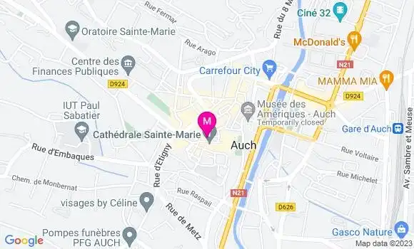 Localisation Restaurant  Le Church Chill