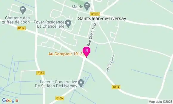 Localisation Restaurant  Au Comptoir Toqué