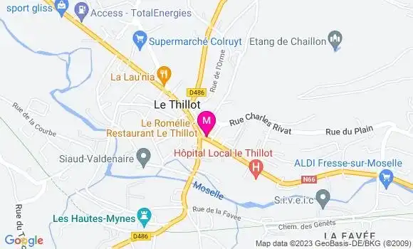 Localisation Restaurant  Le Romélie