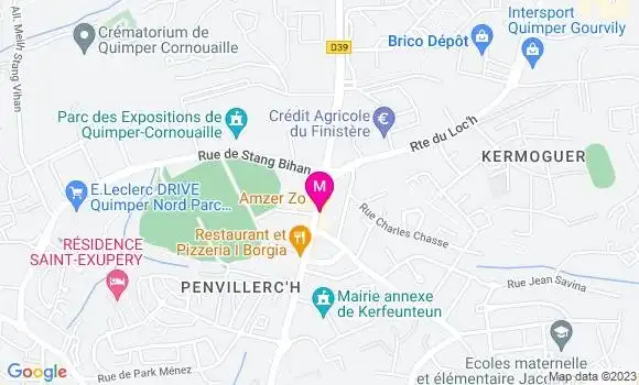Localisation Pizzeria Amzer Zo