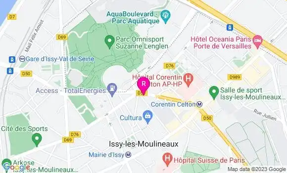 Localisation Restaurant  Issy l