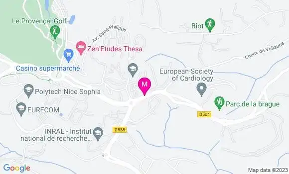 Localisation Pizzeria Convenience