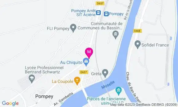 Localisation Restaurant  La Fabrique