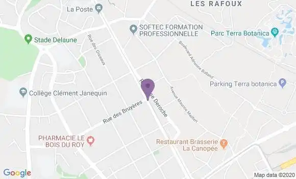 Localisation Restaurant Bar Les Bruyères