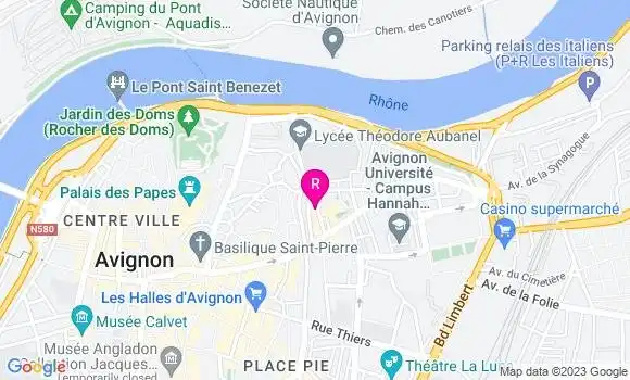 Localisation Restaurant  Au Jardin des Carmes