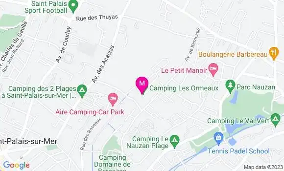 Localisation Restaurant  Le Snack des Ormeaux