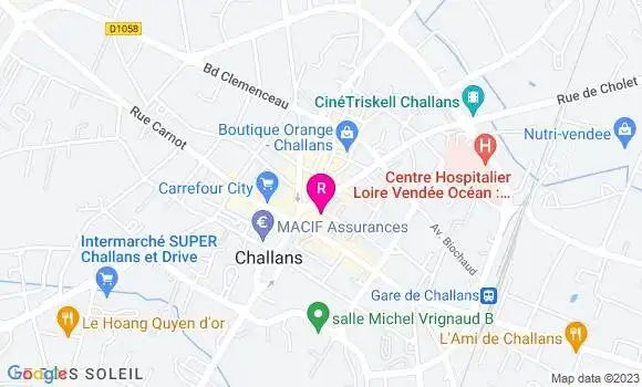 Localisation Restaurant  Au Petit Challandais