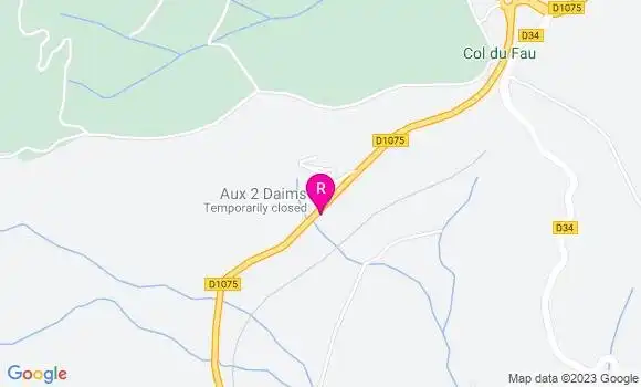 Localisation Restaurant  Aux 2 Daims
