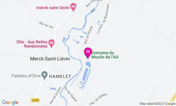 Localisation Restaurant  Brasserie des Etangs de l