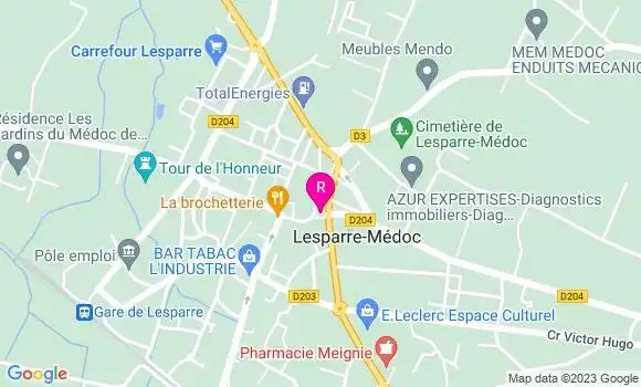 Localisation Restaurant  Les Baïnes