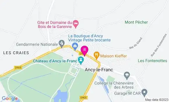 Localisation Restaurant  Le Serlio