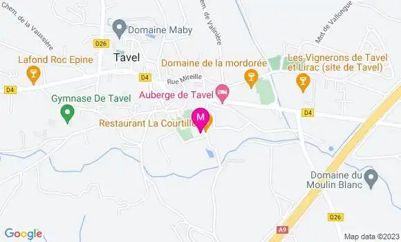 Localisation Restaurant  La Courtille