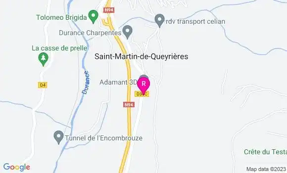 Localisation Restaurant Bar Le Rocher Baron