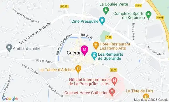Localisation Restaurant  La Pierre Salée