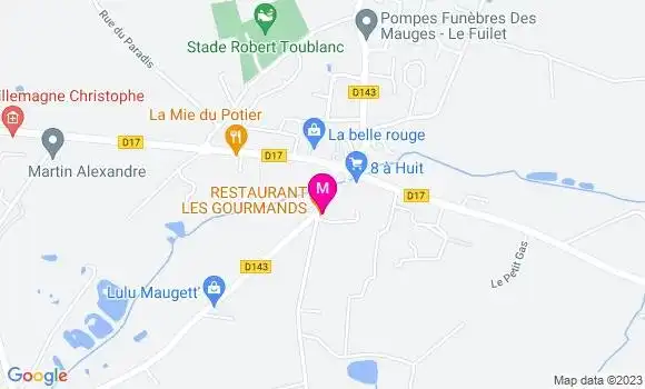 Localisation Restaurant  Les Gourmands